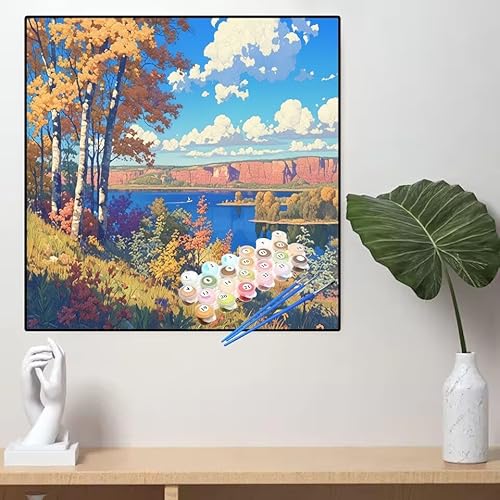 Malen Nach Zahlen Wald Malen Nach Zahlen Erwachsene Landschaft Painting by Numbers Adult,DIY Handgemalt Ölgemälde set Mit Pinsel/Acrylpigment,Farbe Leinwand Bastelset,Dekor Geschenke 90x90cm YL701 Malen Nach Zahlen Wald Malen Nach Zahlen Erwachsene Landschaft Painting by Numbers Adult,DIY Handgemalt Ölgemälde set Mit Pinsel/Acrylpigment,Farbe Leinwand Bastelset,Dekor Geschenke 90x90cm YL701 von huuyaofaa