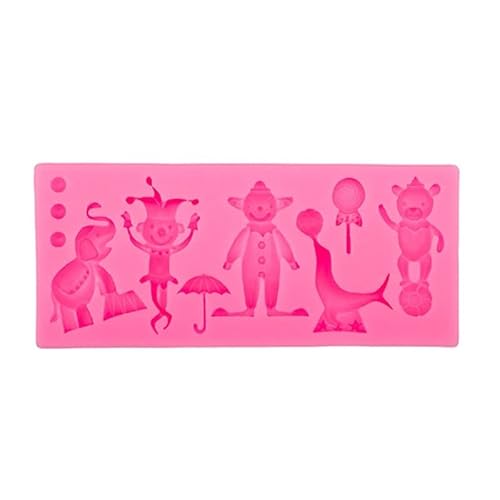 huwvqci Silikonform mit Zirkus-Clown-Design, für Fondant, Kuchen, Urlaub, DIY, Backwerkzeug für Schokolade, Süßigkeiten, Kerzen, handgefertigte Seife, Zirkus, Clown, Silikonform, Dessertform für huwvqci Silikonform mit Zirkus-Clown-Design, für Fondant, Kuchen, Urlaub, DIY, Backwerkzeug für Schokolade, Süßigkeiten, Kerzen, handgefertigte Seife, Zirkus, Clown, Silikonform, Dessertform für von huwvqci