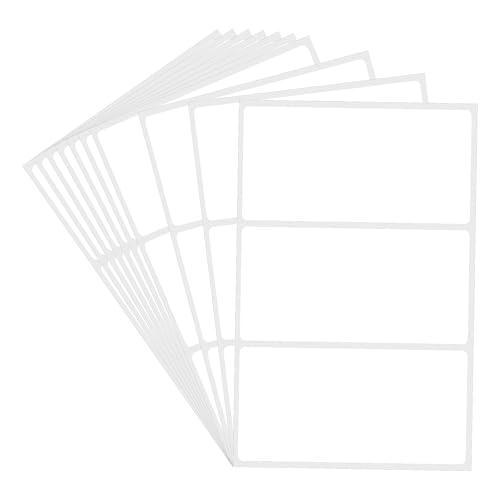 Hycodest 30-Pcs Mehrzweck-einfache Aufkleber zum Beschreiben, einfaches Abziehen wasserdichter druckbarer Etiketten (5x10cm) von hycodest