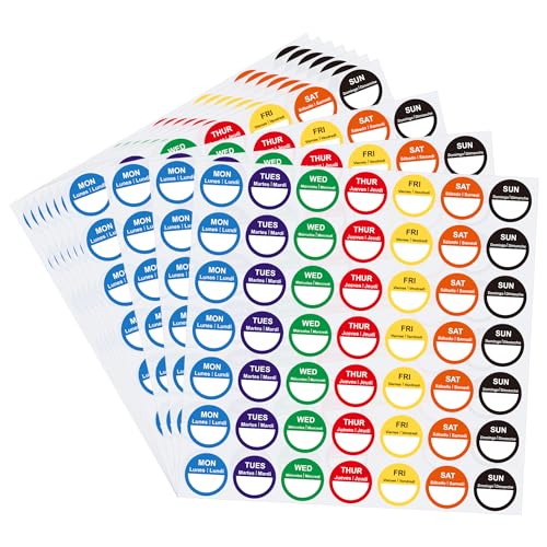 Hycodest 490 Etiketten Wochentage Aufkleber 7 Farben 2,5 cm Küche Tag Punkte Kreis ganze Woche Tag Punkte Lebensmittel Etiketten Hycodest 490 Etiketten Wochentage Aufkleber 7 Farben 2,5 cm Küche Tag Punkte Kreis ganze Woche Tag Punkte Lebensmittel Etiketten von hycodest