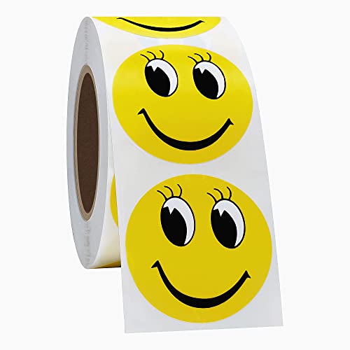 Hycodest Aufkleber Smile 38 mm Glücklich selbstklebend 500 Stück gelber Lächelnaufkleber Hycodest Aufkleber Smile 38 mm Glücklich selbstklebend 500 Stück gelber Lächelnaufkleber von hycodest