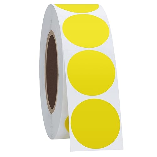 Hycodest Punktaufkleber,Farbetiketten 25mm Dot Klebepunkte Farbkodierung Etikette 1000 Aufkleber gelb von hycodest