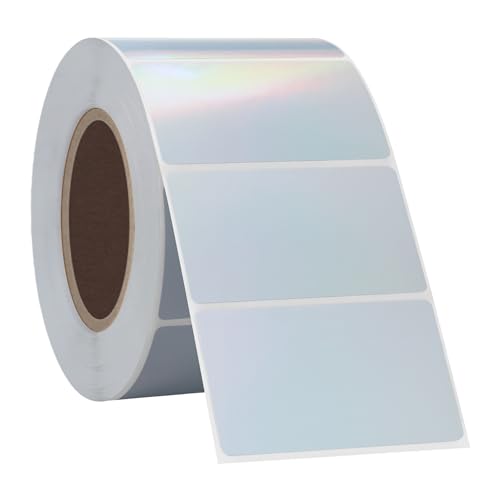 Hycodest Laser Direct Thermo-Etiketten, selbstklebende Adress-Versand-Thermoaufkleber, dreieckiges holografisches Etikett für Thermo-Etikettendrucker (57X32mm) von hycodest