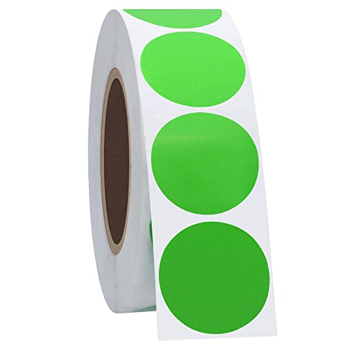 Hycodest Runde Aufkleber, 2,5 cm, Grün, 1000 Stück klebepunkte für DIY, Kalende, Aufbewahrung, Planer von hycodest