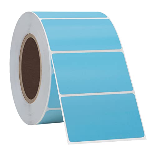 Hycodest Thermodirekt-Etiketten, Thermoaufkleber für Versandadressen, quadratische Etiketten für Thermoetikettendrucker (Light Blue, 57 x 32 mm), 1000 Stück von hycodest