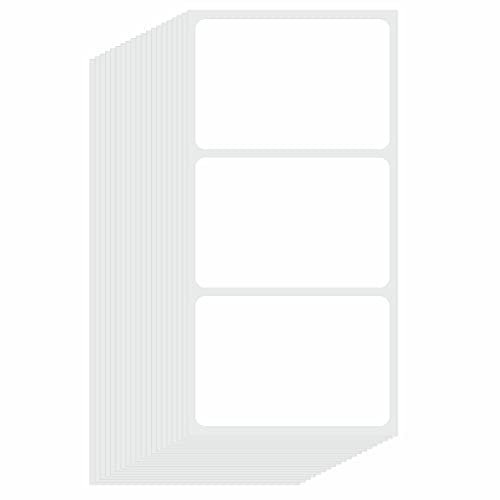 Hycodest große, abnehmbare Allzweck-Etiketten, keine Rückstände, wiederverwendbare Etiketten für Lebensmittelbehälter (7,6 x 5.1 cm) von hycodest