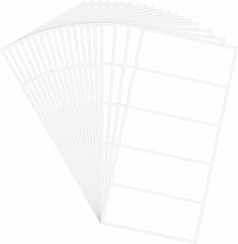 Hycodest große, abnehmbare Allzweck-Etiketten, keine Rückstände, wiederverwendbare Etiketten für Lebensmittelbehälter (8.9x3.6cm) von hycodest