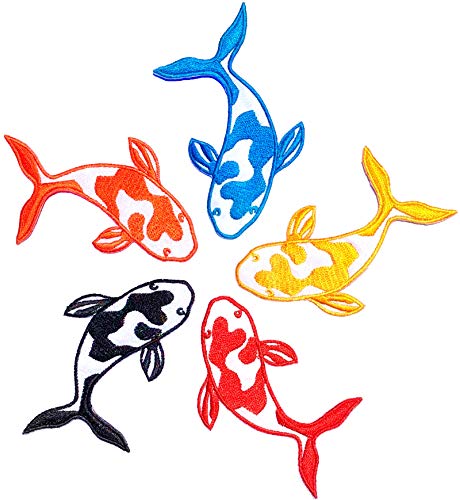 i-Patch - Patches - 0184 - Koi - Fische - Applikation - Aufbügler - Flicken - Aufnäher - Sticker - Badge - Bügelbild - zum aufbügeln - Mädchen - Jungen - Kinder i-Patch - Patches - 0184 - Koi - Fische - Applikation - Aufbügler - Flicken - Aufnäher - Sticker - Badge - Bügelbild - zum aufbügeln - Mädchen - Jungen - Kinder von i-Patch