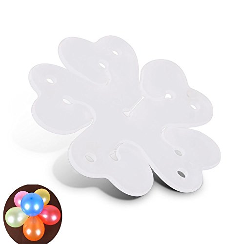 mciskin 60 STÜCKE Tragbare Blume Form Ballon Clips Halter für Hochzeit Event Dekorationen Birthday Party Supplies von mciskin