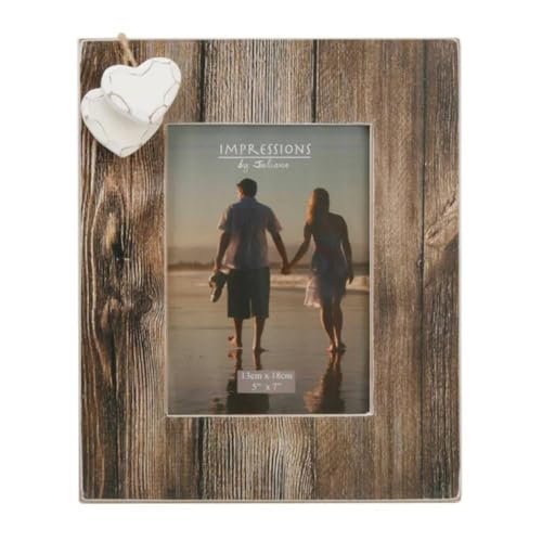 Impressions by Juliana Bilderrahmen, Holz, mit 2 Herzen 5 x 7" (13 x 18cm) von Juliana