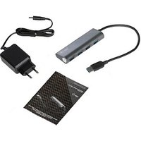 i-tec® USB-Hub METAL Series 4-fach silber von i-tec®