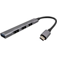 i-tec® USB-Hub USB-C Metal 4-fach grau von i-tec®