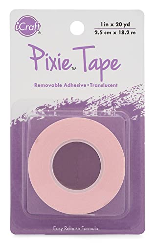 iCraft Pixie Tape – abnehmbares Klebeband (2,5 cm x 20 m) von iCraft