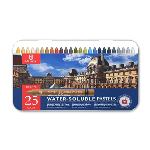iCrayon Wasserlösliche Pastellkreiden, 25 Farben (Europa) von iCrayon