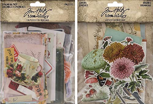 Tim Holtz Idea-Ology 2023 Palette Ephemera Pack & Organic Layers - 2 Stück Bundle Tim Holtz Idea-Ology 2023 Palette Ephemera Pack & Organic Layers - 2 Stück Bundle von iDeaology