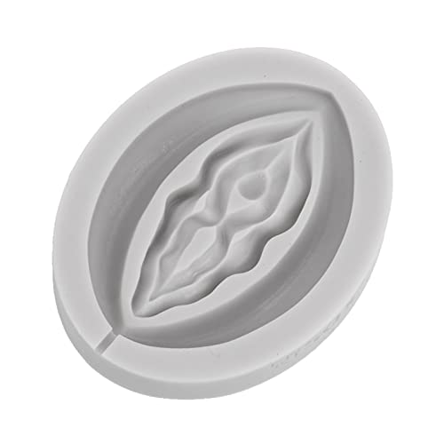 iEFiEL 3D Vulva Form Torten Silikonform DIY Brot Torten Schokolade Keks Seifen Form Grau weiß One Size von iEFiEL