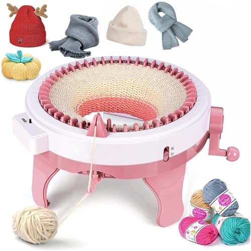 iFCOW Strickmaschine 48 Nadeln Weben Rundwebstuhl mit Reihenzähler Häkelstrickmaschine für Erwachsene Socken DIY Strickschal Hüte Schals Handschuhe iFCOW Strickmaschine 48 Nadeln Weben Rundwebstuhl mit Reihenzähler Häkelstrickmaschine für Erwachsene Socken DIY Strickschal Hüte Schals Handschuhe von iFCOW