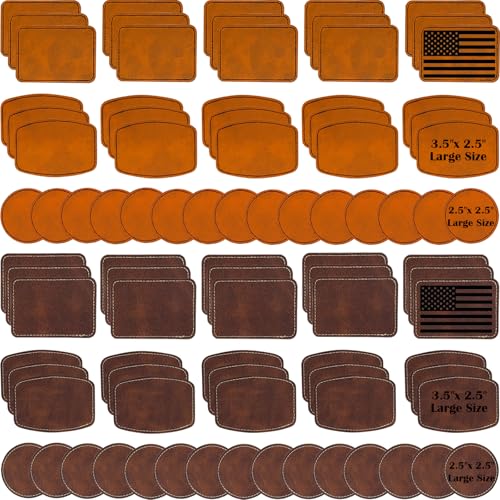 iFForce Laser-Gravur-Rohlinge – 60 Stück Kunstleder Khaki & Braun Hut Patches – PU-Leder zum Aufbügeln auf Hut Patches für DIY benutzerdefinierte laserbare gravierbare Handwerk Geschenke iFForce Laser-Gravur-Rohlinge – 60 Stück Kunstleder Khaki & Braun Hut Patches – PU-Leder zum Aufbügeln auf Hut Patches für DIY benutzerdefinierte laserbare gravierbare Handwerk Geschenke von iFForce