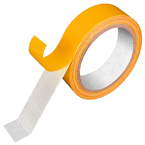 iJiGui Klebeband Doppelseitig, 5m Doppelseitiges Gewebeband, Einfaches Entfernen ohne Rückstände, Universal Klebeband für Das Heimbüro (20mm x 5m) von iJiGui