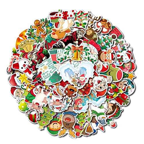 iJiZuo DIY Aufkleber (56 Sticker) - Aufkleber zum für Geschenke - Selbstklebend, Geschenkaufkleber Frohe WEtiketten Selbstklebend für Party Dekoration von iJiZuo