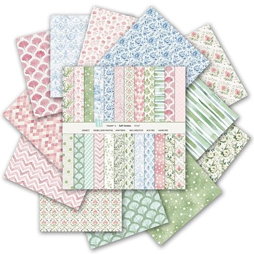 Scrapbook-Papier, 30,5 x 30,5 cm, Vintage-Stil, böhmisches Muster, Bastelpapier, 24 Blatt, doppelseitig, Bobo, Blumenmuster, Scrapbooking, Karton, Papierblock für Urlaub, Karten, DIY, Origami-Papier. Scrapbook-Papier, 30,5 x 30,5 cm, Vintage-Stil, böhmisches Muster, Bastelpapier, 24 Blatt, doppelseitig, Bobo, Blumenmuster, Scrapbooking, Karton, Papierblock für Urlaub, Karten, DIY, Origami-Papier. von iKammo