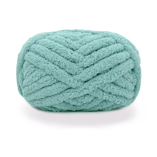 iKneonei 3 x 230 Gramm Dicke Wolle Garn Strickgarn, Super Soft Chenille Chunky Yarn, Wolle Super Bulky für Teppiche, Sofadecken, Decken, Heimdekoration, Armstricken Wolle - Blue iKneonei 3 x 230 Gramm Dicke Wolle Garn Strickgarn, Super Soft Chenille Chunky Yarn, Wolle Super Bulky für Teppiche, Sofadecken, Decken, Heimdekoration, Armstricken Wolle - Blue von iKneonei