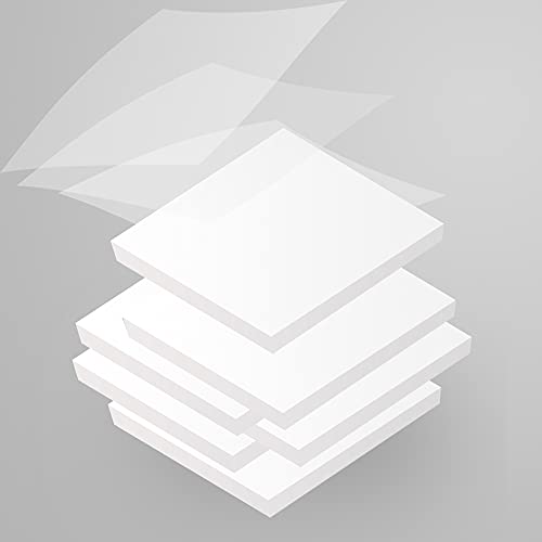 iKyce Transparente Haftnotizen 300 Zettel, 75 * 75 mm wasserdicht Farbige Haftnotizen für Büro und Studenten Hause von iKyce
