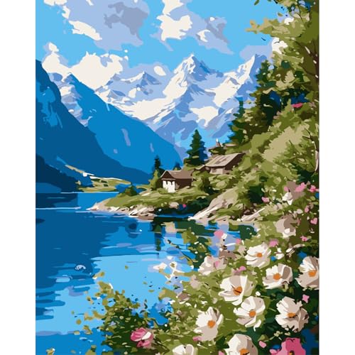 iLovwvoea Malen nach Zahlen Erwachsene, DIY Handgemalt Ölgemälde Kit - 40 x 50 cm Leinen-Leinwand und 3 Pinsel, Acrylfarbe, ohne Rahmen iLovwvoea Malen nach Zahlen Erwachsene, DIY Handgemalt Ölgemälde Kit - 40 x 50 cm Leinen-Leinwand und 3 Pinsel, Acrylfarbe, ohne Rahmen von iLovwvoea