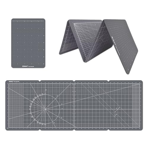 iMAT Klapp-Schneidematte Typ M, faltbar, minimale Größe in der Nähe von A4, maximale Größe 35 x 96 cm, doppelseitige Verwendung, eine Seite: in, andere Seite: cm, geeignet für handgefertigte Projekte iMAT Klapp-Schneidematte Typ M, faltbar, minimale Größe in der Nähe von A4, maximale Größe 35 x 96 cm, doppelseitige Verwendung, eine Seite: in, andere Seite: cm, geeignet für handgefertigte Projekte von iMAT