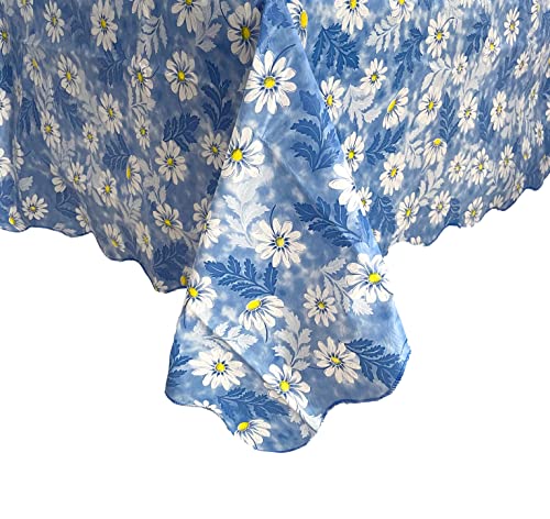 iMaylex Vinyl-Tischdecke mit Mutterkraut, rechteckig, wasserdicht, widerstandsfähig, strapazierfähig, Tischdecke für Küche, Esszimmer, Restaurant, Hochzeit, Party, Dekoration, 178 x 137 cm, Weiß und iMaylex Vinyl-Tischdecke mit Mutterkraut, rechteckig, wasserdicht, widerstandsfähig, strapazierfähig, Tischdecke für Küche, Esszimmer, Restaurant, Hochzeit, Party, Dekoration, 178 x 137 cm, Weiß und von iMaylex