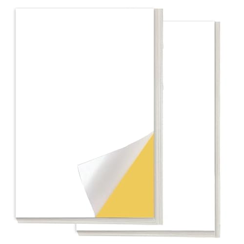 Etiketten Selbstklebend Bedruckbar, Stickerpapier Zum Selbst Drucken A4, 65 Sheets- Glossy Paper Label Printable for Laser and Inkjet Printers von iMustech