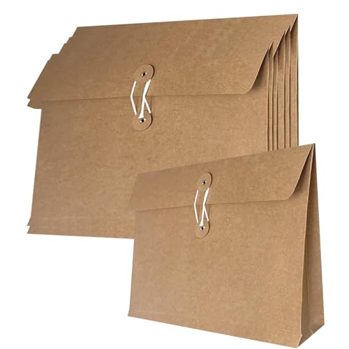 10 Stück Kraftpapier Aktenordner A4 Umschläge Projekttaschen Dokumententasche Tasche mit Schnur und Knopfverschluss Brieftasche Sortiert Aktenmappe Verdickt Dokumententaschen für Business Schule 10 Stück Kraftpapier Aktenordner A4 Umschläge Projekttaschen Dokumententasche Tasche mit Schnur und Knopfverschluss Brieftasche Sortiert Aktenmappe Verdickt Dokumententaschen für Business Schule von iNelihoo