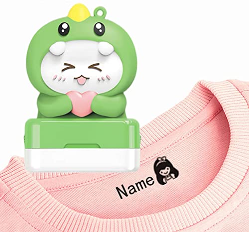 iNszkoos Personalisierbarer Stempel für Kleidung, Namensstempel, DIY Etikett Stempel für Baby, Mädchen, Jungen, Schule, Kindergarten, Benutzerdefinierter von iNszkoos
