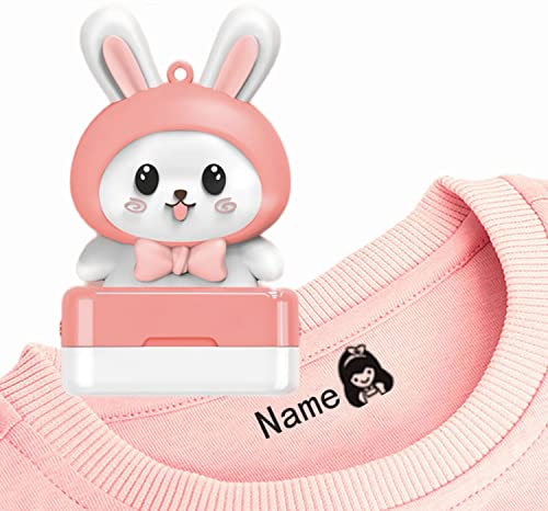 Kinder Namensstempel für Kleidung Personalisierbarer Stempel Namen Textilstempel DIY Personalisiert Etikett Stempel für Baby Mädchen Jungen Kleidung Schule Uniform Kindergarten Benutzerdefinierter von iNszkoos