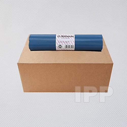 Müllsäcke 120 Liter Typ 70 blau 25 Stück (EUR 0,18 / Beutel) von iPEP