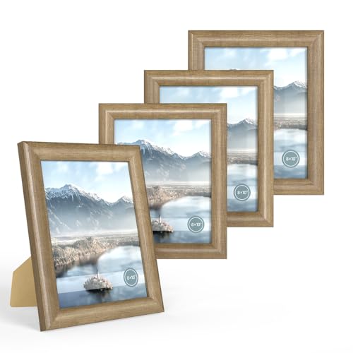 iRahmen Bilderrahmen aus Holz, abgerundete Ecken, 20,3 x 25,4 cm, HD-Glas, Tischdisplay oder Wandhalterung, Flachs, 20,3 x 25,4 cm, 4 Stück iRahmen Bilderrahmen aus Holz, abgerundete Ecken, 20,3 x 25,4 cm, HD-Glas, Tischdisplay oder Wandhalterung, Flachs, 20,3 x 25,4 cm, 4 Stück von iRahmen