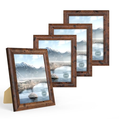 iRahmen Bilderrahmen aus Holz, abgerundete Ecken, 20,3 x 25,4 cm, mit HD-Glas, Tischdisplay oder Wandhalterung, Dunkelbraun, 20,3 x 25,4 cm iRahmen Bilderrahmen aus Holz, abgerundete Ecken, 20,3 x 25,4 cm, mit HD-Glas, Tischdisplay oder Wandhalterung, Dunkelbraun, 20,3 x 25,4 cm von iRahmen