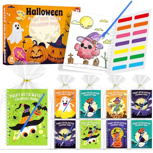 iRugosa hapfyer 24 Stück Wassermalbücher, Halloween-Partygeschenke für Kinder, Mini-Malbücher, Großpackung für Kinder, Halloween, Goodie Bag Stuffers, Studenten, Klassenzimmer, Basteln, Süßes oder iRugosa hapfyer 24 Stück Wassermalbücher, Halloween-Partygeschenke für Kinder, Mini-Malbücher, Großpackung für Kinder, Halloween, Goodie Bag Stuffers, Studenten, Klassenzimmer, Basteln, Süßes oder von iRugosa hapfyer