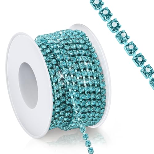 Kristall-Strass-Kette, 9,1 m, 2,5 mm, blaue Strass-Bordstreifen, enge Klaue, Tassen, Kettenrolle für Kleidung, Nähen, Basteln, Tassen, Schmuckherstellung, Hochzeitsstrauß, DIY-Dekoration, Kleidung Kristall-Strass-Kette, 9,1 m, 2,5 mm, blaue Strass-Bordstreifen, enge Klaue, Tassen, Kettenrolle für Kleidung, Nähen, Basteln, Tassen, Schmuckherstellung, Hochzeitsstrauß, DIY-Dekoration, Kleidung von iSKeotol