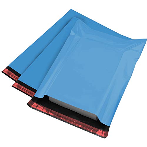 Starke große Versandtaschen, 30,5 x 40,6 cm, iSOUL [Verwendung in Paket, Lieferung, Versand, Post, Paket] [Kunststoffumschläge] Blau, 100 Stück von iSOUL