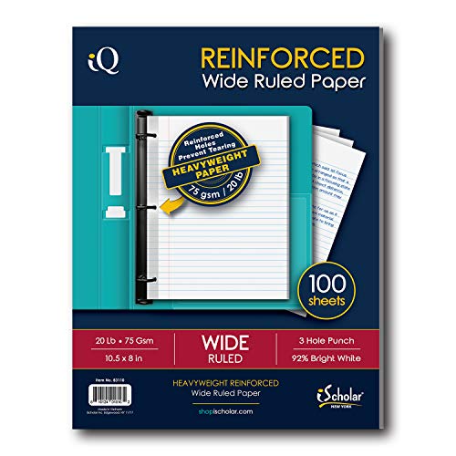 ischolar verstärkte Notebook Filler Papier (, 30 m) von iScholar