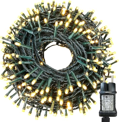 iShabao 20m Lichterkette Weihnachtsbaum, 200 LED Lichterkette Außen Strom Warmweiß, Wasserdicht Lichterkette Außen Weihnachten mit Timer, Weihnachtsbeleuchtung für Tannenbaum Garten Weihnachtsdeko iShabao 20m Lichterkette Weihnachtsbaum, 200 LED Lichterkette Außen Strom Warmweiß, Wasserdicht Lichterkette Außen Weihnachten mit Timer, Weihnachtsbeleuchtung für Tannenbaum Garten Weihnachtsdeko von iShabao