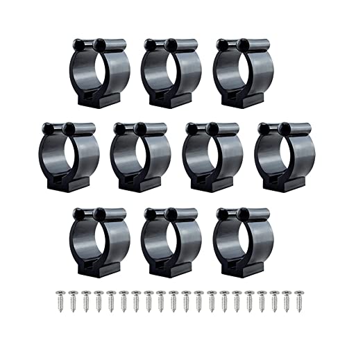 iSpchen 10 Stücke Angelrutenhalter Clips Rutenhalter für Wandmontage Angelruten Halter Organizer Wandhalter Rutenständer Angelrutenaufbewahrung klemme Set,24mm iSpchen 10 Stücke Angelrutenhalter Clips Rutenhalter für Wandmontage Angelruten Halter Organizer Wandhalter Rutenständer Angelrutenaufbewahrung klemme Set,24mm von iSpchen