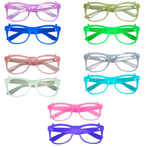 iSpchen 5 Stück Leuchtbrille Leuchtende Brille Partybrillen Costume Eyewear für Karneval Halloween Weihnachten Geburtstag Neujahrsparty,#01 iSpchen 5 Stück Leuchtbrille Leuchtende Brille Partybrillen Costume Eyewear für Karneval Halloween Weihnachten Geburtstag Neujahrsparty,#01 von iSpchen