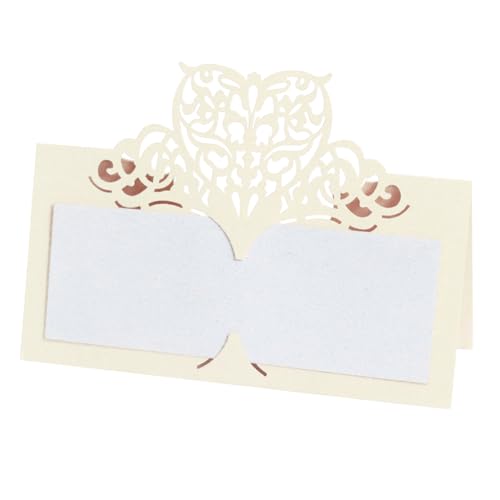 iSpchen 50 Stück Tischkarten Banketttisch-Namenskarte Ausgehöhlte Tischkarten DIY Tischdeko für Hochzeit Bankett Party,Schmuckstern beige iSpchen 50 Stück Tischkarten Banketttisch-Namenskarte Ausgehöhlte Tischkarten DIY Tischdeko für Hochzeit Bankett Party,Schmuckstern beige von iSpchen