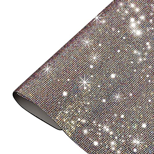 iSpchen Bling Strass Blatt Glitzer Basteln Kristall Aufkleber Glitzersteine selbstklebend Strasssteine Edelstein Blätter DIY Diamant Sticker für Auto Handy Bastel Dekoration von iSpchen
