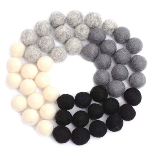 iSpchen Wollfilzbälle handgefertigt 50-teilig 2CM Wollfilz Pom Poms DIY Filzkugeln Bunter Plüschball handgefertigter Schmuck iSpchen Wollfilzbälle handgefertigt 50-teilig 2CM Wollfilz Pom Poms DIY Filzkugeln Bunter Plüschball handgefertigter Schmuck von iSpchen