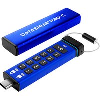 iStorage USB-Stick datAshur PRO+C blau, schwarz 32 GB, 1 St. von iStorage