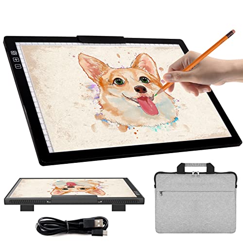Wiederaufladbare A4 Lichtbox mit Tragetasche, Innovativer Ständer/Top Clip, iVAOOZE Wireless Light Pad für Cricut Vinyl, Unkrautwerkzeuge, Zeichnen Basteln Lichtbrett zum Nachzeichnen, Skizzieren Wiederaufladbare A4 Lichtbox mit Tragetasche, Innovativer Ständer/Top Clip, iVAOOZE Wireless Light Pad für Cricut Vinyl, Unkrautwerkzeuge, Zeichnen Basteln Lichtbrett zum Nachzeichnen, Skizzieren von iVAOOZE