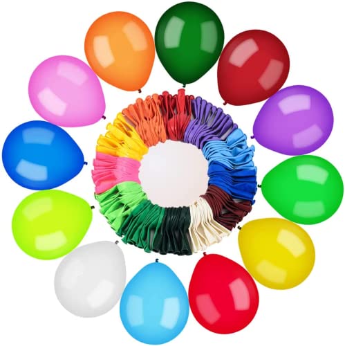 Luftballons Bunt, 120 Stück Bunte Ballons, 12 Farben Premium Latex für Luft & Helium, Farbige Partyballon für Geburtstag Hochzeit Garten Party Valentinstag Babyparty Graduierung Party Deko Luftballons Bunt, 120 Stück Bunte Ballons, 12 Farben Premium Latex für Luft & Helium, Farbige Partyballon für Geburtstag Hochzeit Garten Party Valentinstag Babyparty Graduierung Party Deko von iWheat